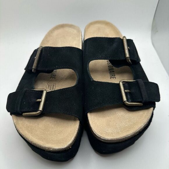 CUSHIONAIRE Women's Guru Genuine Leather footbed platform sandal with +Comfort 8 - Picture 2 of 7